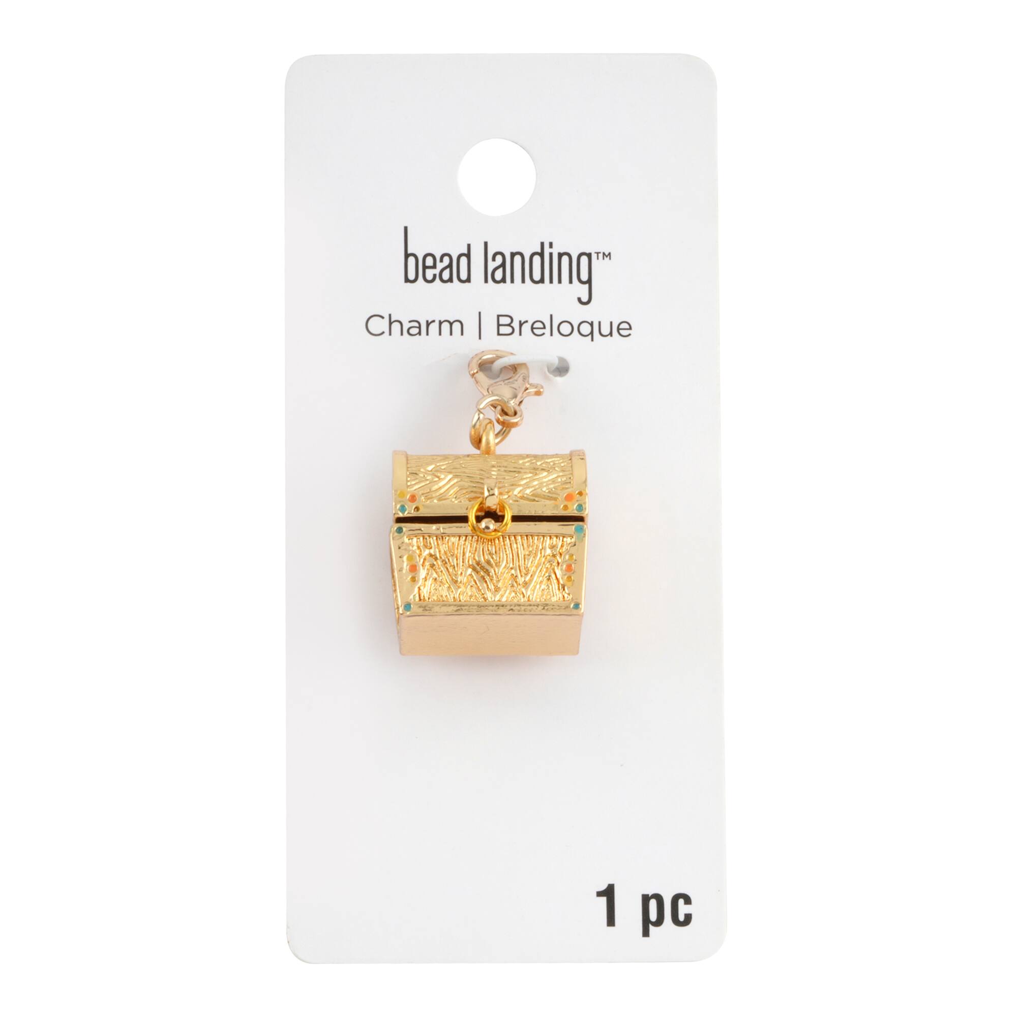 12 Pack: Treasure Chest Charm by Bead Landing™